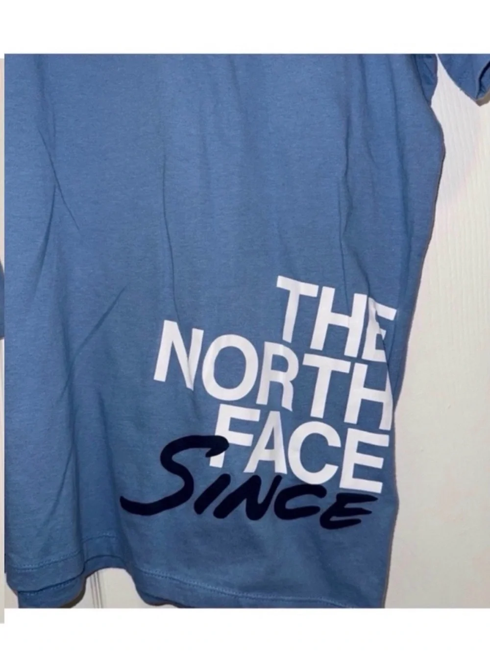 The North Face Light Blue Short-Sleeve Logo Tee